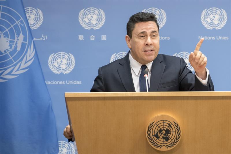 Embajador de Nicolás Maduro en la ONU entrega informe paralelo a Antonio Guterres