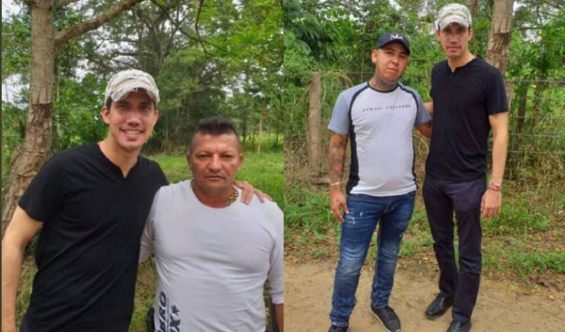 El presidente Juan Guaidó se tomó fotos con dos miembros de Los Rastrojos
