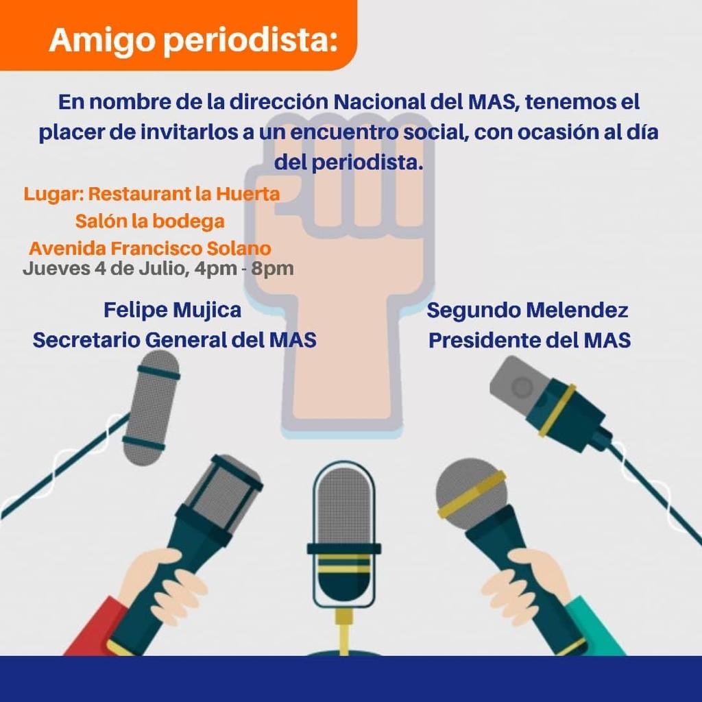 MAS invitación periodistas