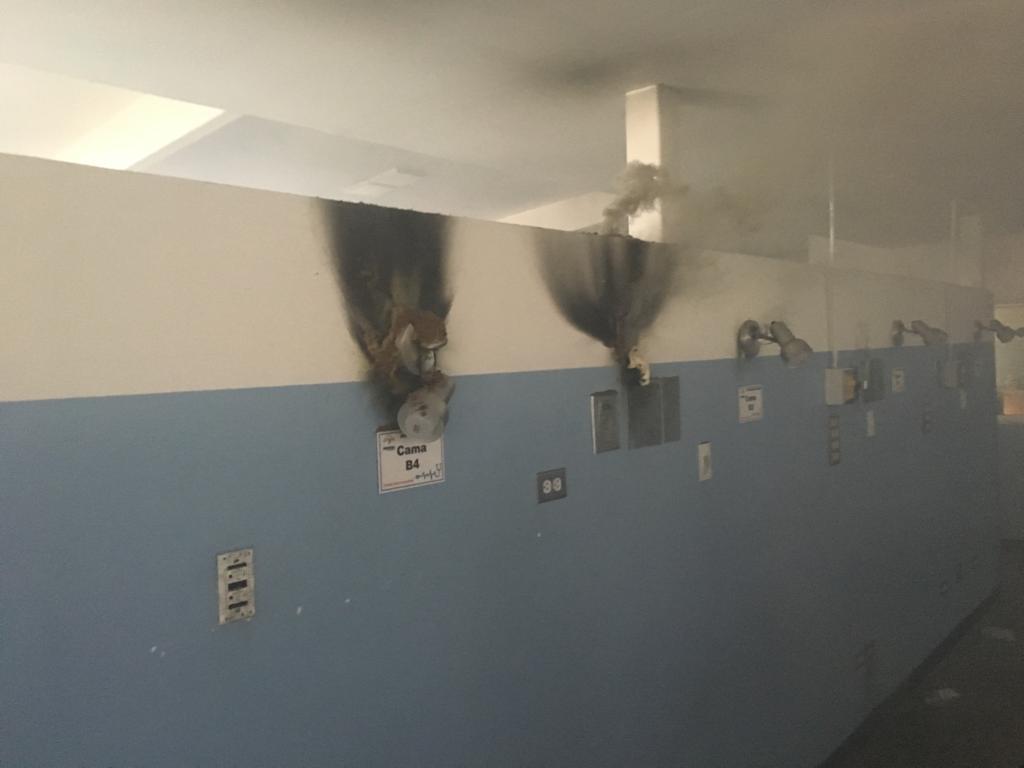 cortocircuito es la causa del incendio en el HCM segun Corposalud