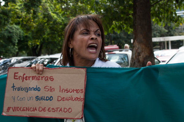 Protesta de enfermeras