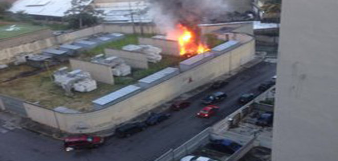 reportan incendio