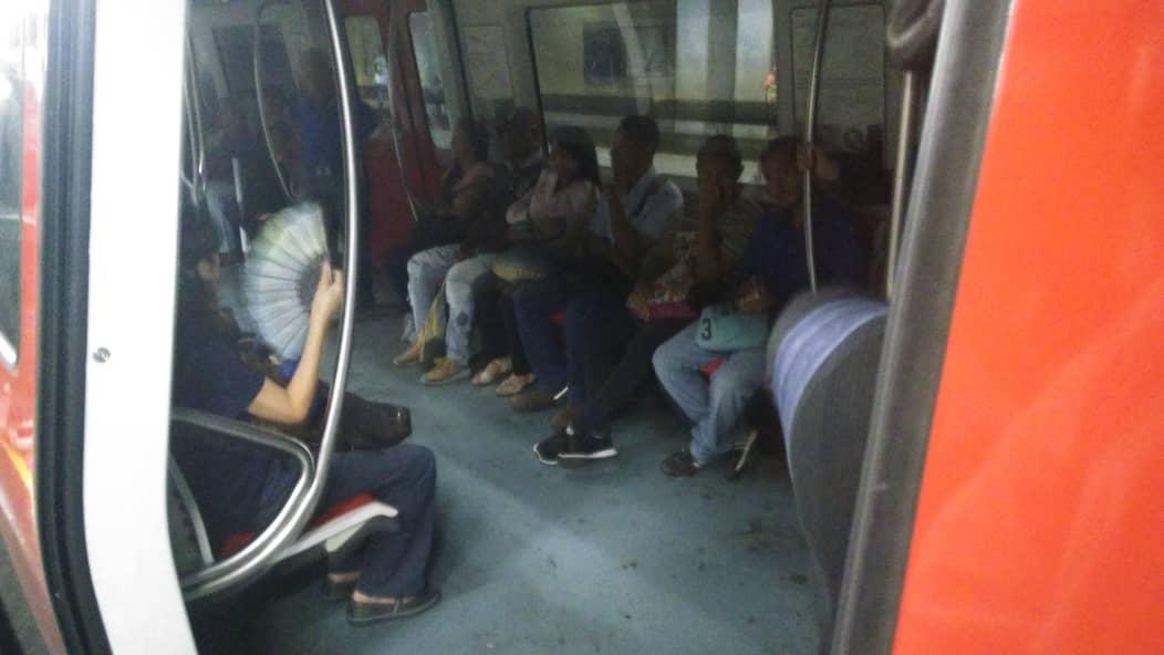 La mañana de este 11 de diciembre se produjo un colapso en el Metro de Caracas