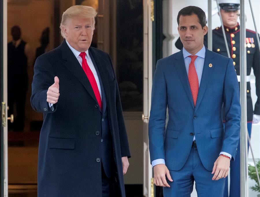 Trump recibe a Guaidó en la Casa Blanca