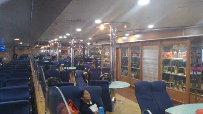Una embarcación de Conferry quedó varada este viernes 14 de febrero