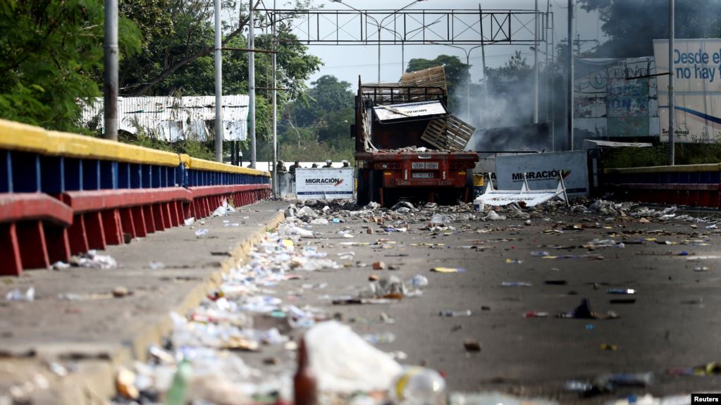 El 23 de febrero de 2019 se intentó el ingreso de ayuda humanitaria