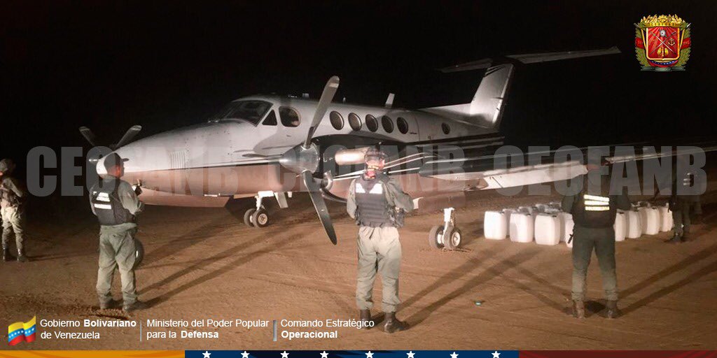 Ceofanb informa que interceptaron avión usado "para transportar droga colombiana"