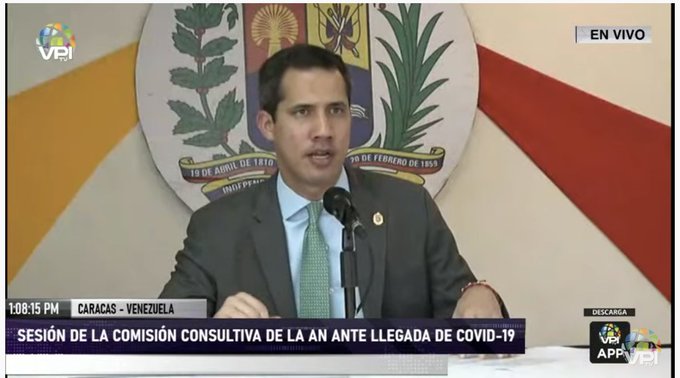 Guaidó pide habilitar puertos y aeropuertos para ingreso de ayuda humanitaria ante coronavirus