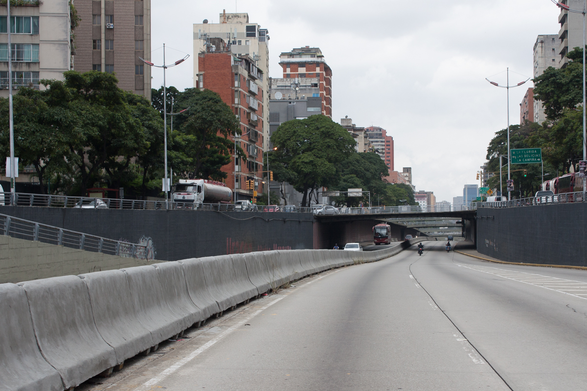calles de Caracas vacías