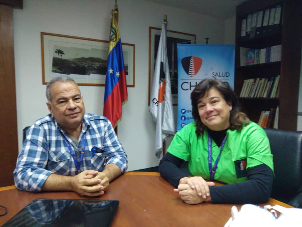 Mariano Fernández y Magia Santi, autoridades de Salud Chacao