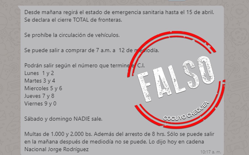¿Se estableció un control de salida por terminal de cédula durante la cuarentena?