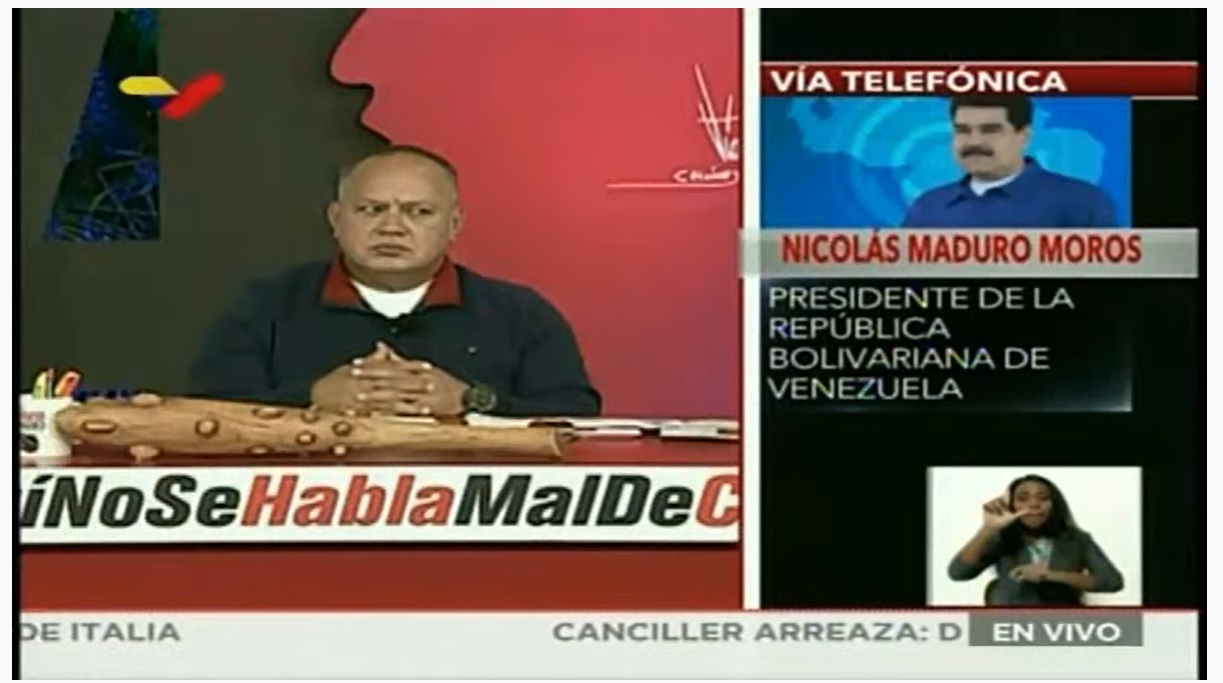 nicolas maduro diosdado cabello mazo dando acuerdos