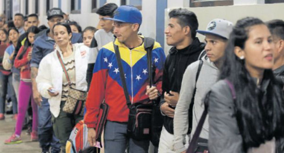 familia de migrantes venezolanos