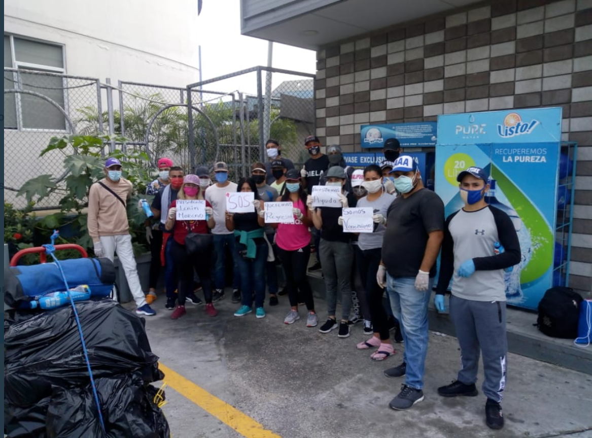 Guayaquil, venezolanos inician retorno