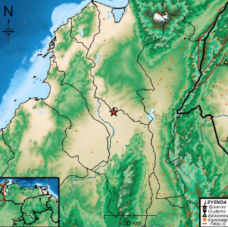 Sismo en Colombia de 5.6 en la escala de Richter