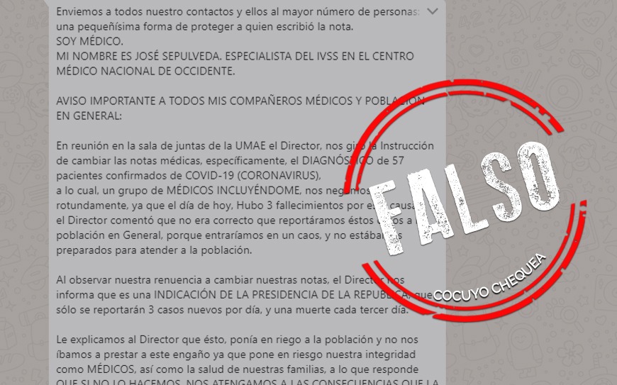 ¿Se ordenó cambiar diagnósticos de COVID-19 en Venezuela?