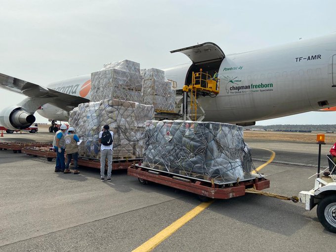 Llega a Venezuela ayuda humanitaria de la ONU Naciones Unidas y Rusia