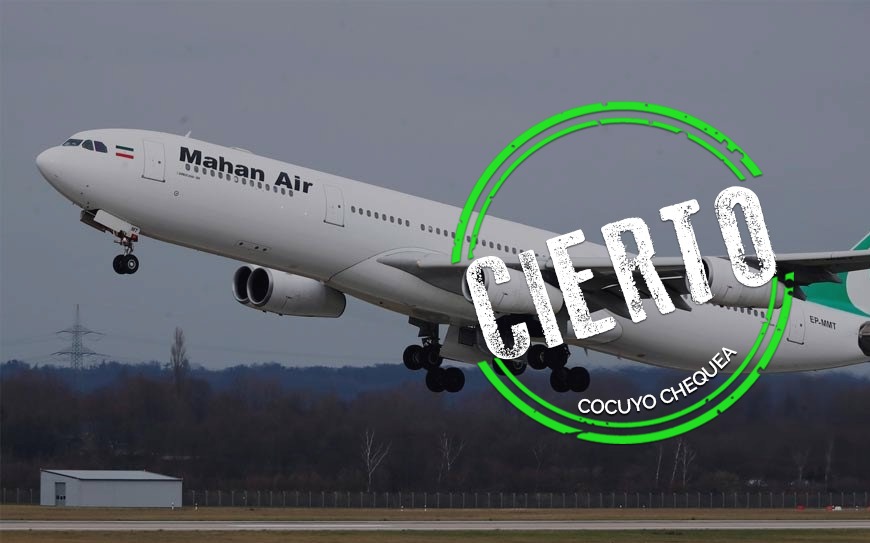 Aviones de Mahan Air aterrizan en Venezuela