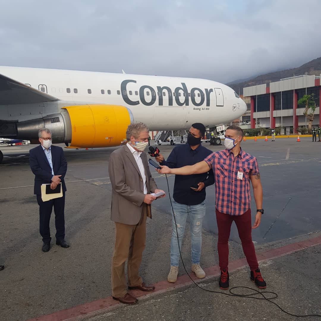 Embajador de Alemania en Venezuela pide no politizar ayuda humanitariaayuda humanitaria a Venezuela