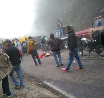 Colonia Tovar accidente
