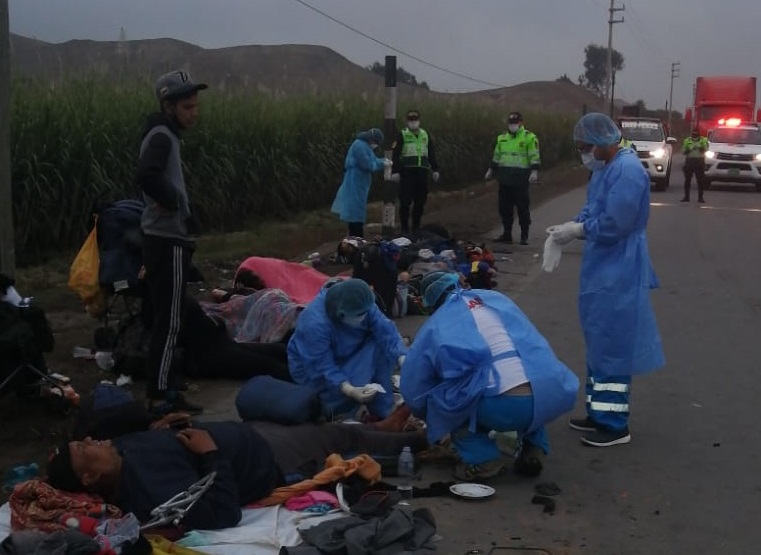 Arrollados en Lima