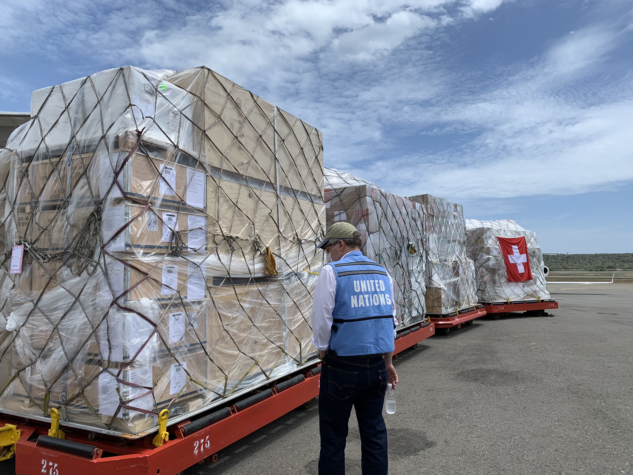 Venezuela recibe tercer cargamento de ayuda humanitaria de la ONU contra el COVID-19