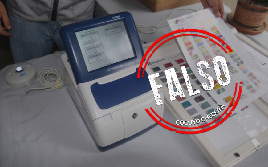 Es falso que las máquinas y el software de Smartmatic se utilizarán el 6D