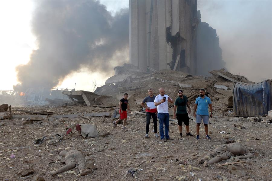 Libano foto explosion