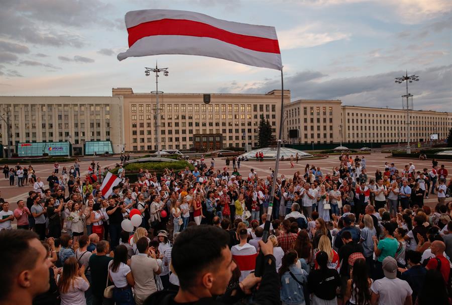 Lukashenko pide ayuda a Putin en medio de nueva jornada de manifestaciones en Bielorrusia