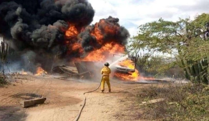 Cinco heridos en Maicao por explosión de camiones con combustible