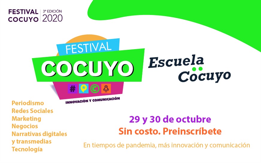 Programación del Festival y Escuela Cocuyo 2020 incluye a más de 28 expertos en innovación y comunicación