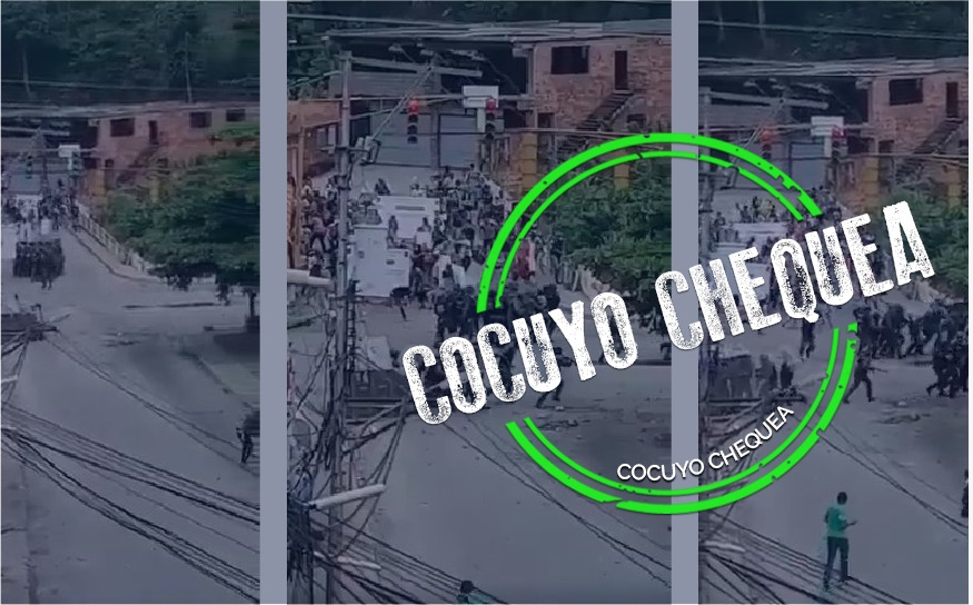 Video de manifestantes atacando a un contingente de la Guardia Nacional es de 2017