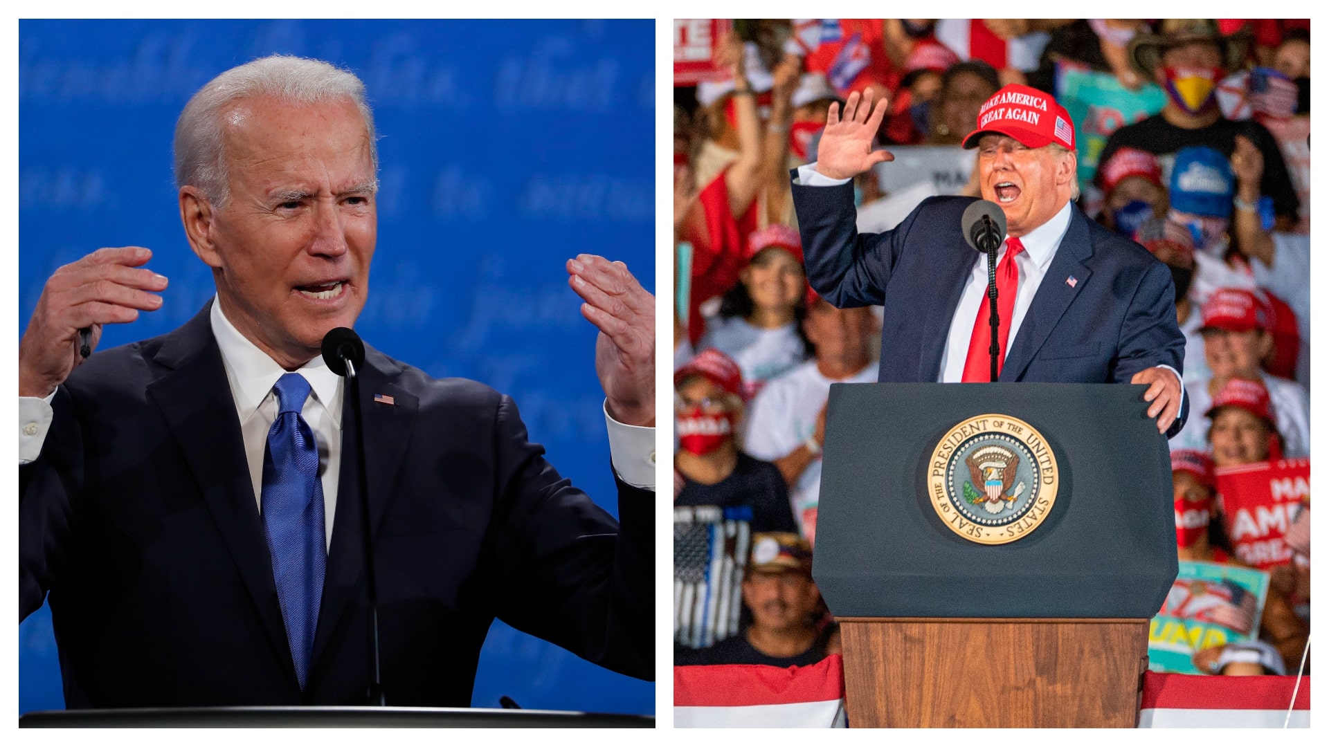 Biden pide salvar "el alma" de EEUU y Trump agita el nacionalismo más hostil