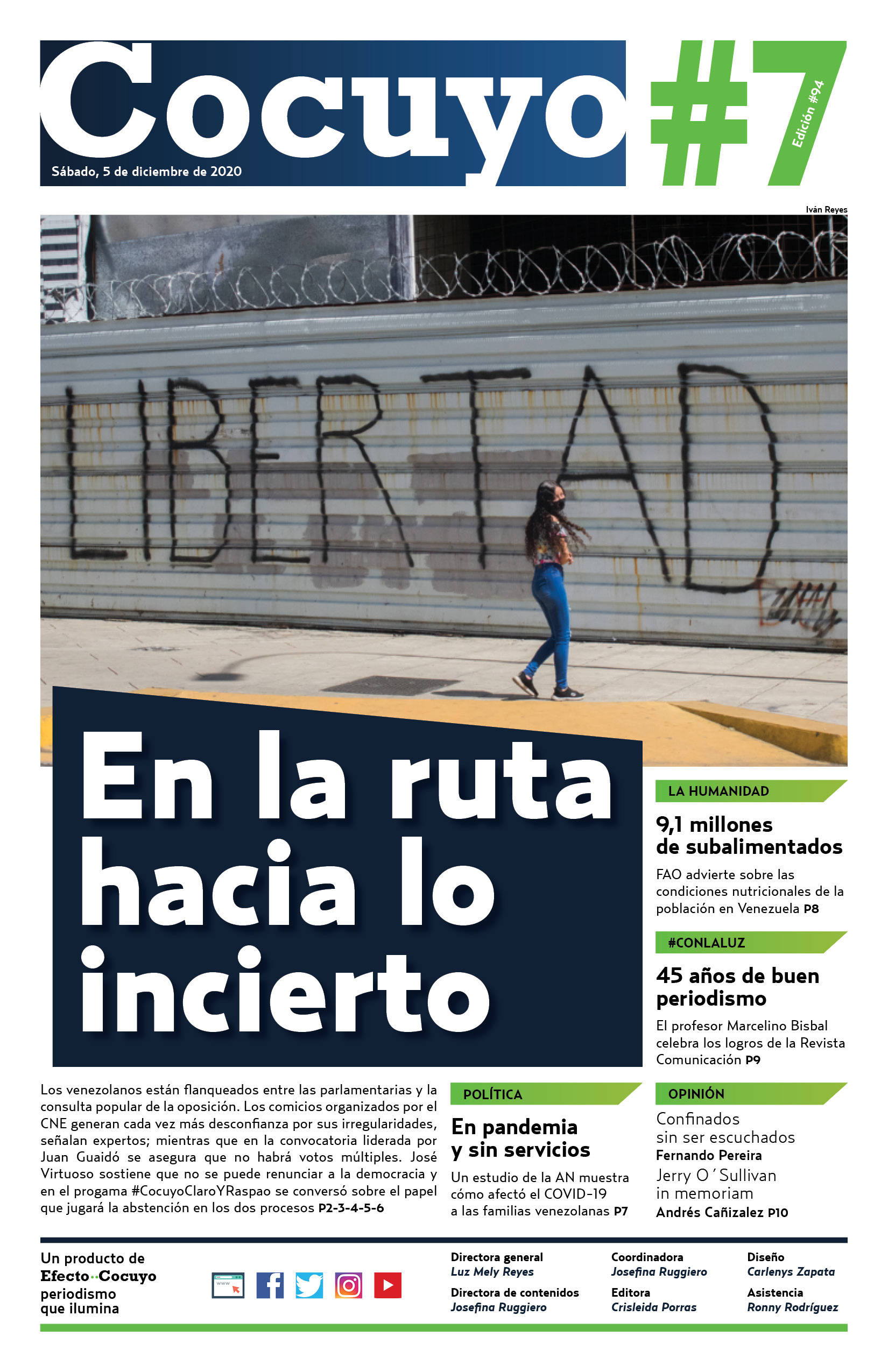 Portada Cocuyo #7 nro 94 En la ruta hacia lo incierto