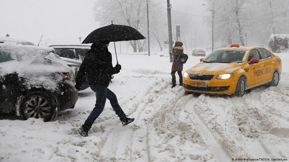 Moscú vive la mayor nevada de este 2020