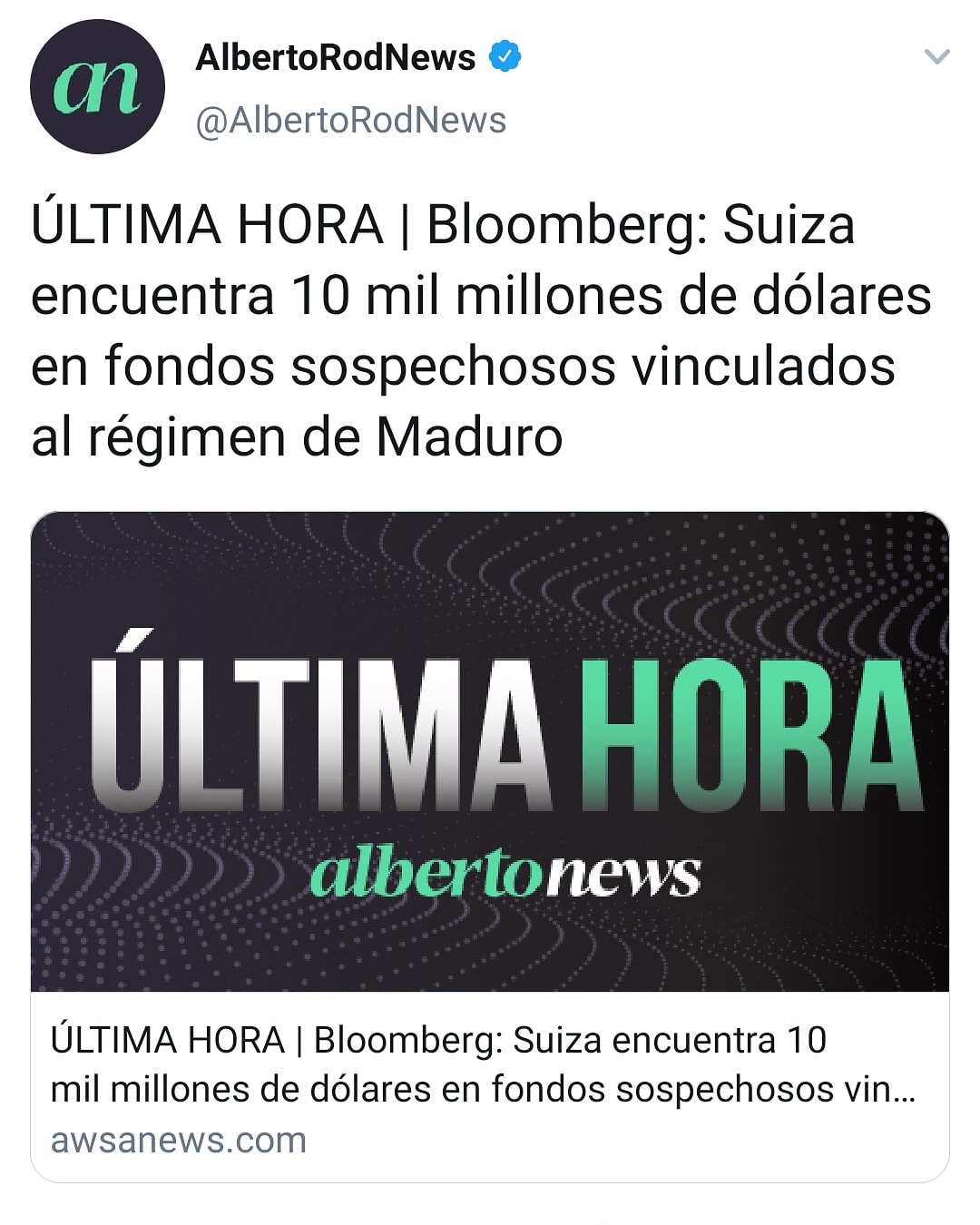 ¿Suiza encontró $10.000 millones en fondos sospechosos vinculados al gobierno de Maduro?