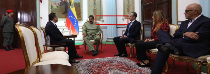 ¿La foto de Javier Bertucci arrodillado ante Nicolás Maduro es verdadera?