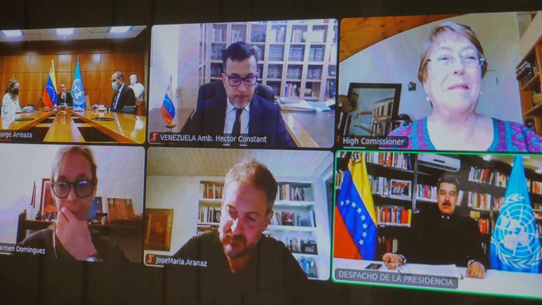 Maduro informa a Michelle Bachelet planes de su gobierno en lucha anticovid