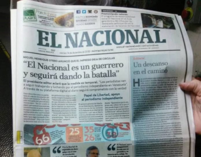 SIP tacha de "expoliación" sentencia contra El Nacional