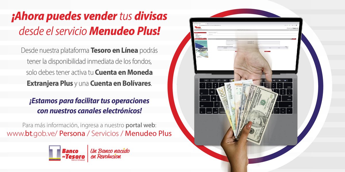 Banco del Tesoro autoriza menudeo de divisas