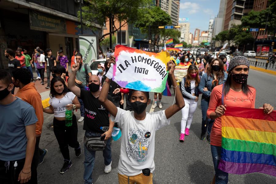 Comunidad LGBTI manifestó contra la discriminación en Caracas