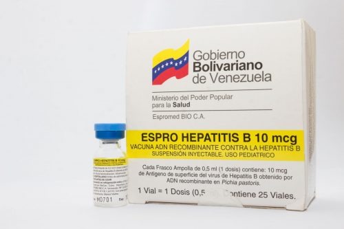 Una de las vacunas de Espromed aparece como elaborada por BioCen en La Habana | Foto: Espromed Bio