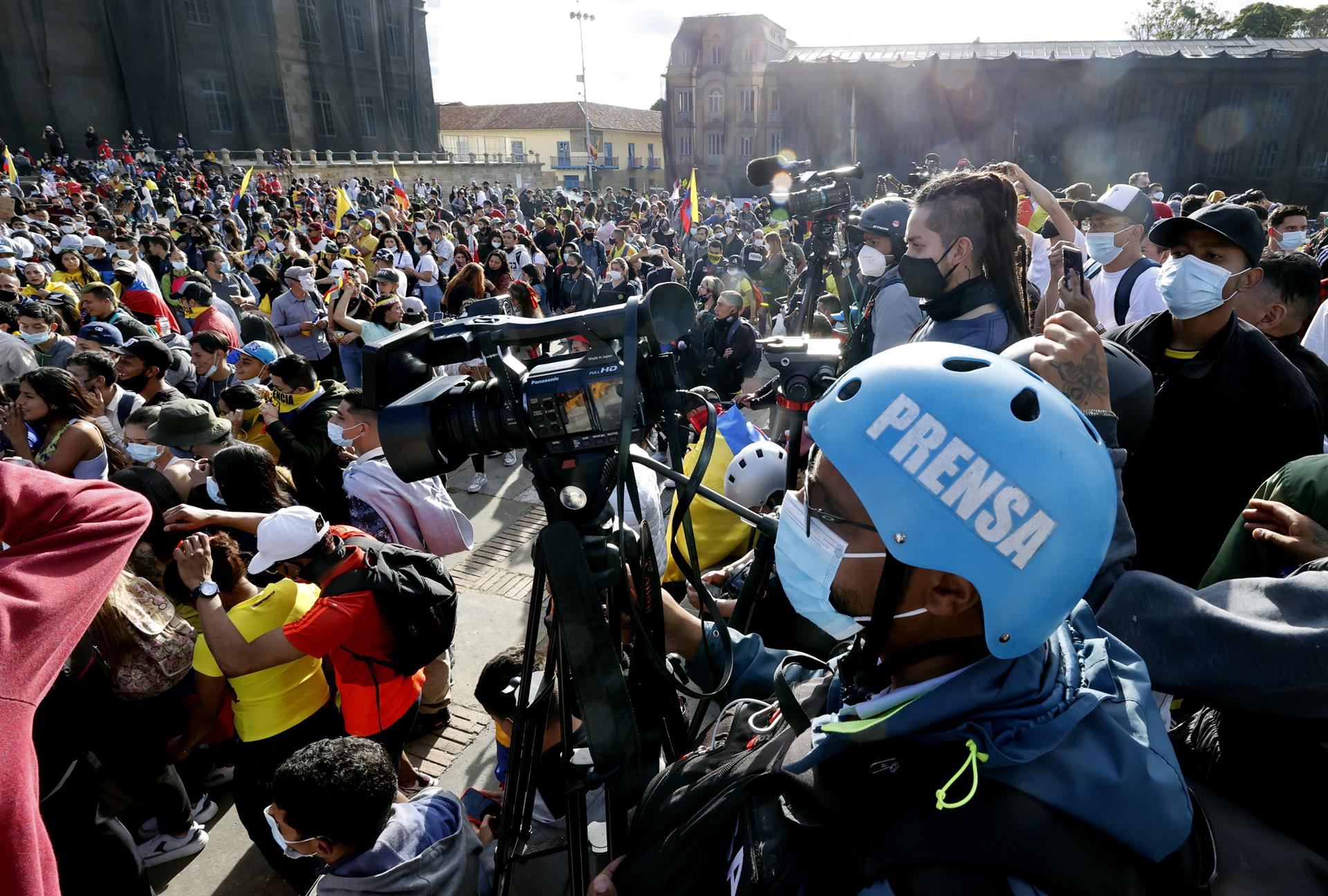 La prensa, otra de las víctimas de las protestas en Colombia