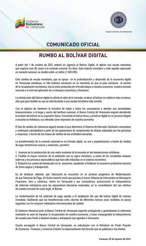 Tercera Reconversión Monetaria
