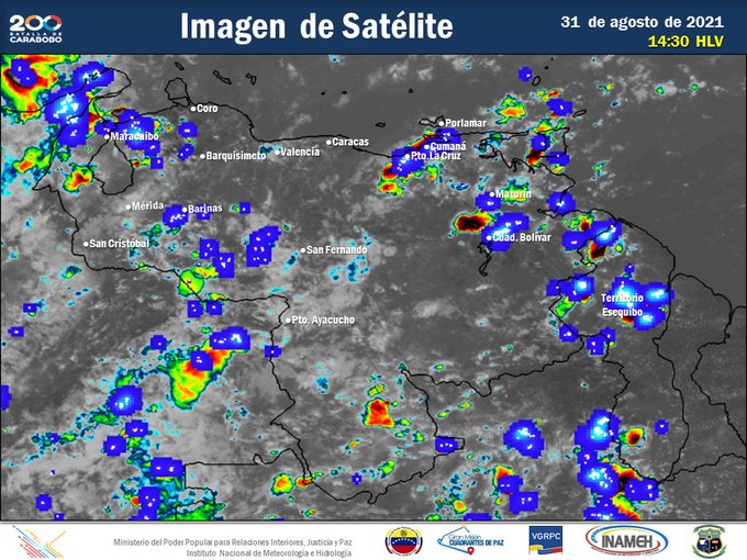 Inameh pronostica tormentas eléctricas para 13 estados de Venezuela