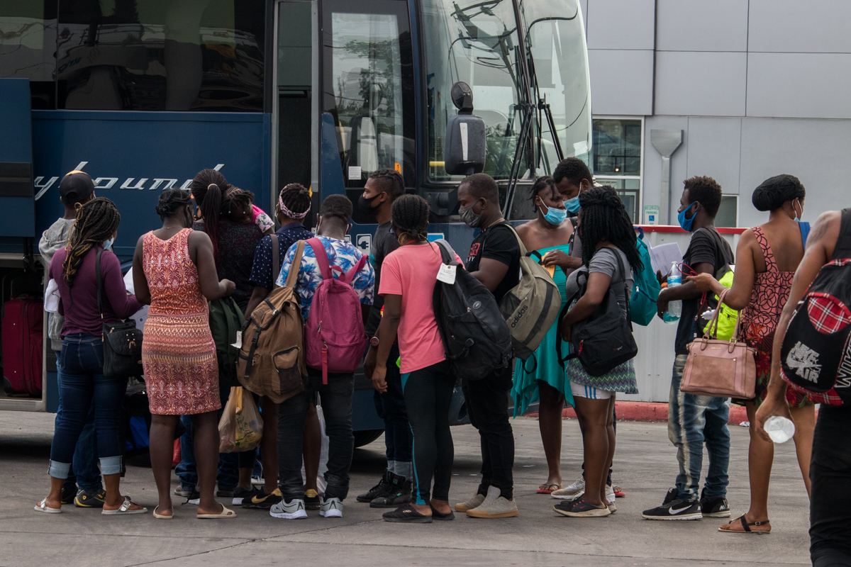 Buses de migrantes