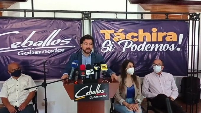 Daniel Ceballos declina su candidatura a la Gobernación del Táchira