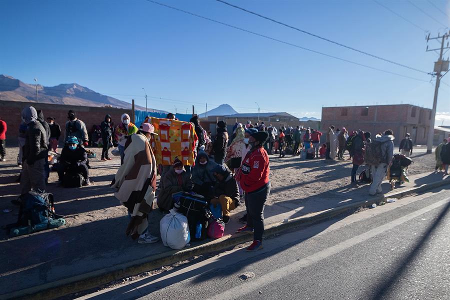 Disturbios en marcha contra la migración en el norte de Chile