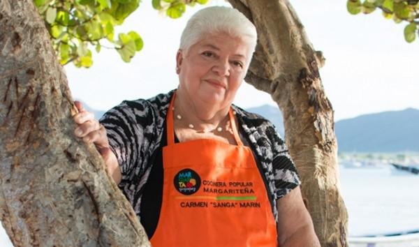Carmen "Sanga" Marín ahora pone el sabor margariteño en el cielo