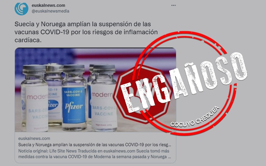 ¿Suecia y Noruega amplían la suspensión de las vacunas contra COVID-19?